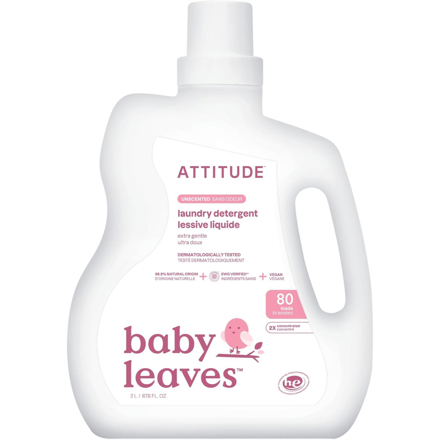 Baby Products For Sensitive Skin - Unscented Baby Laundry Detergent Liquid, 80