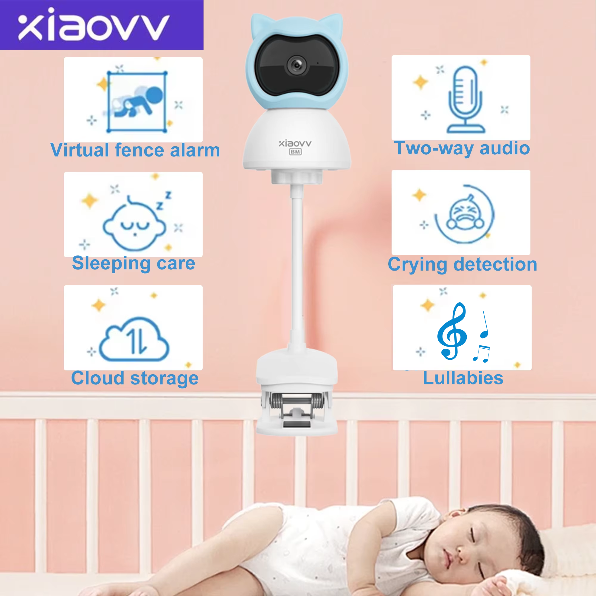 Baby Products Video - 4MP WiFi xiaovv indoor Baby Monitor