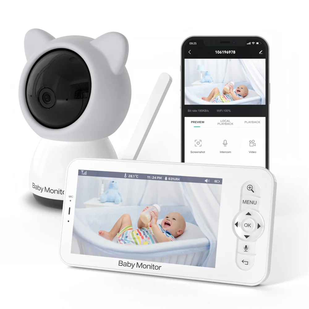 Babystar 5 Inch Wifi Baby Moni - Baby Products Video review and price